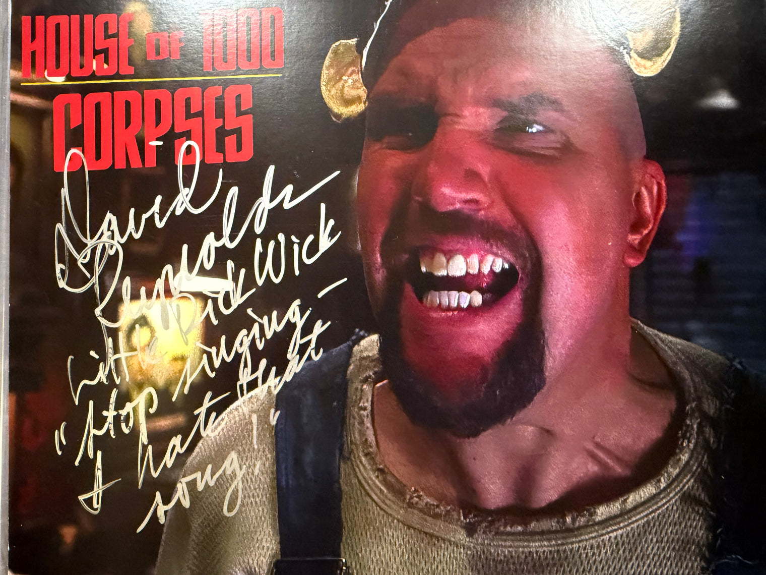 8x10 David Reynolds signed print