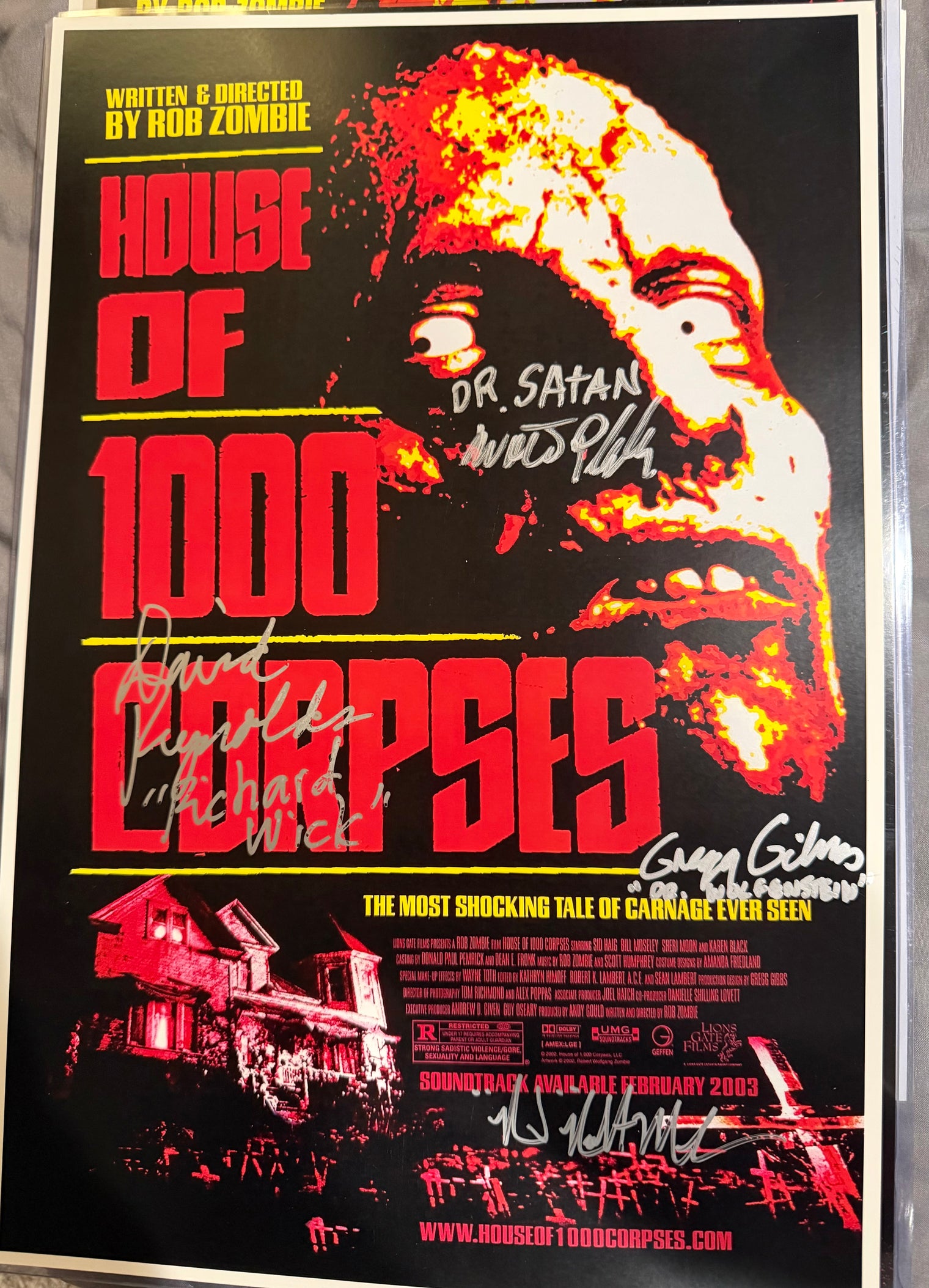 12x18 House of 1000 Corpses Signed Print
