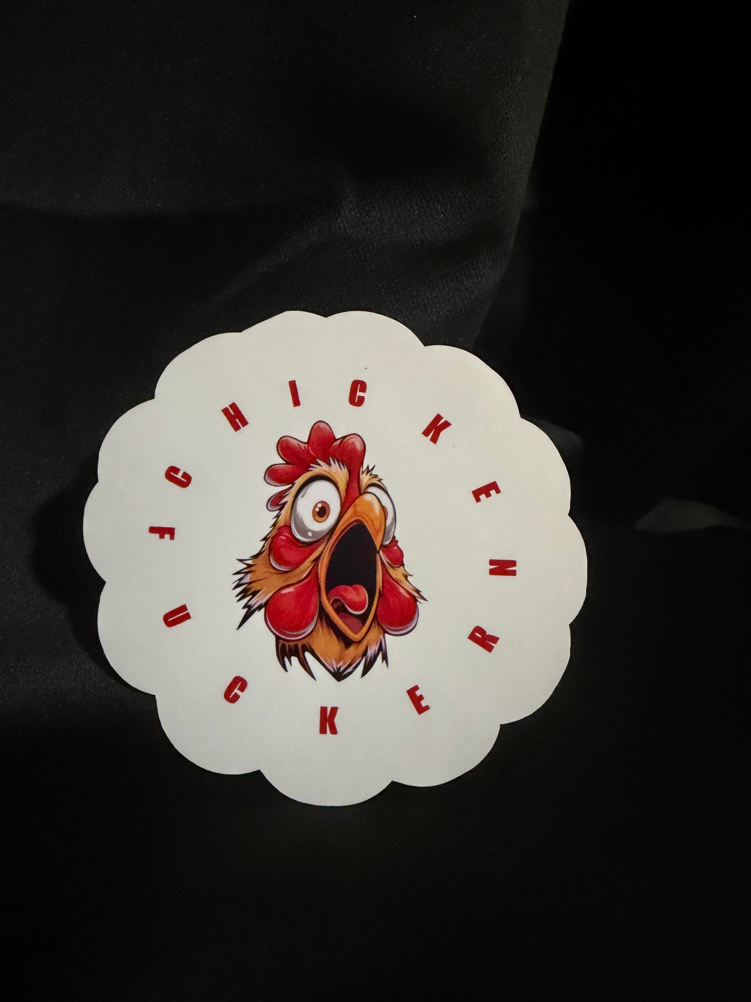 CHICKEN FUCKER STICKER